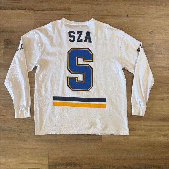 Sza SOS Hockey Style Long Sleeve White Tour Shirt 2023 Size XL TDE R&B Hip Hop - Picture 6 of 6